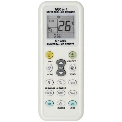 1000 in 1 universal a/c ac remote control K-1028E with LCD and light